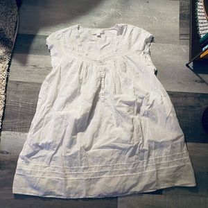 Eileen West  eyelet short cotton night gown xl